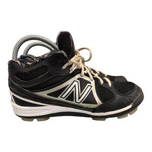 New Balance 3000 MS Shoes Boys Size 6 Black White Cleats Athletic Youth Sports